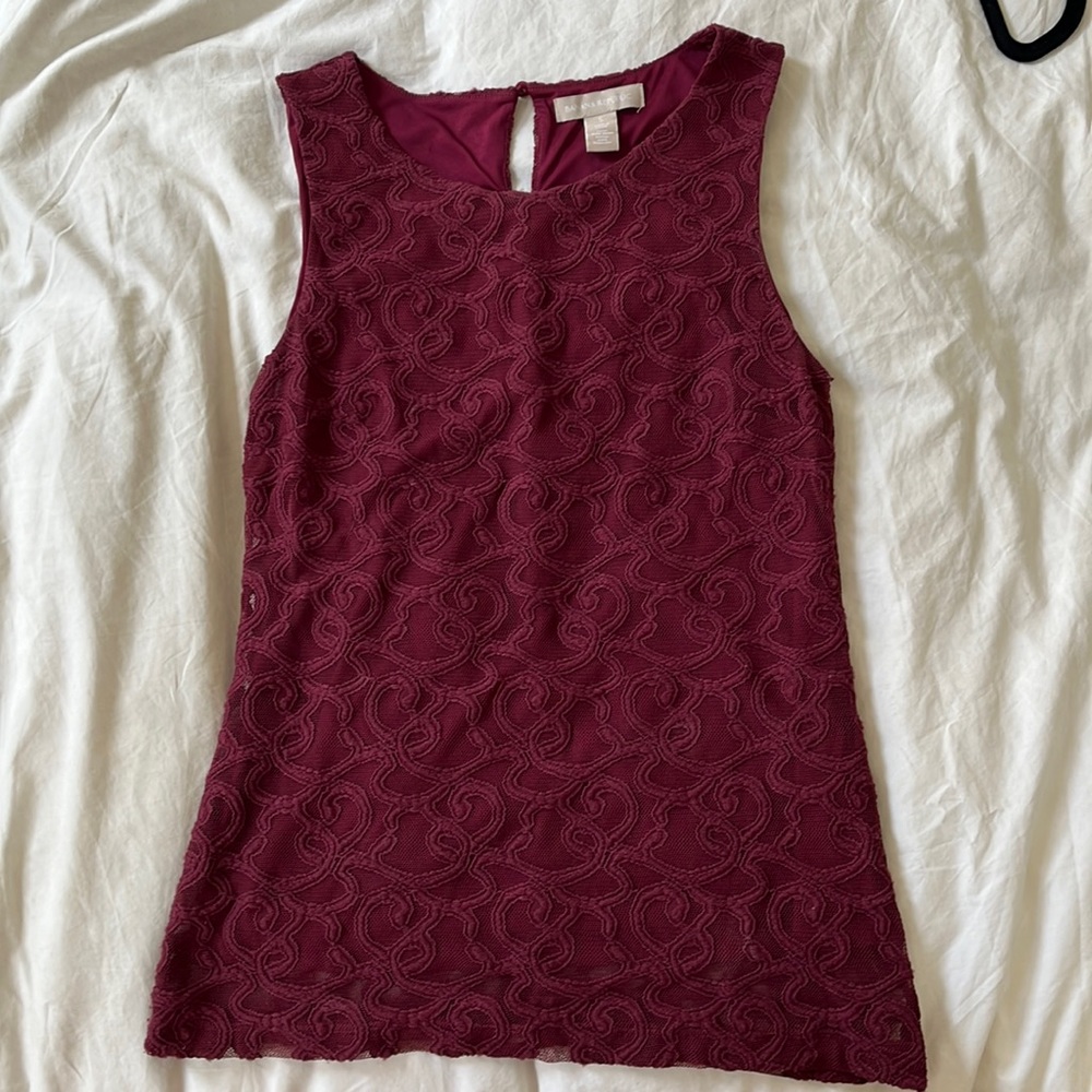 Lace maroon blouse